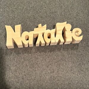 Wooden Name Sign